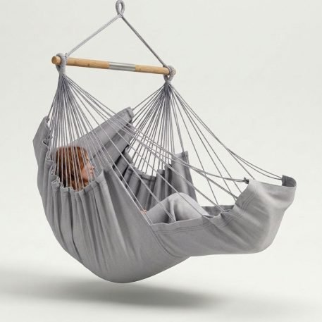 Sedia sospesa e lettino Elephant Grey con 2 strati di policotone. Serie 2. Corredo completo. - immagine 6