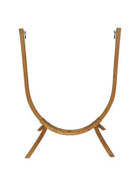Poltrona sospesa Lounger ecru con Arco Larice. Set completo con cuscini. - immagine 4