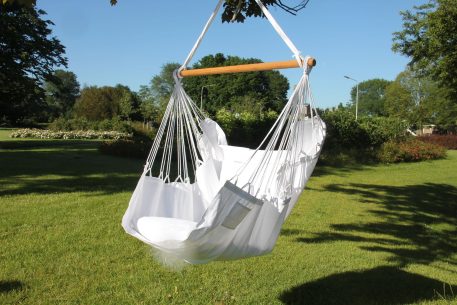 Poltrona sospesa XL NewLine bianca Set completo.