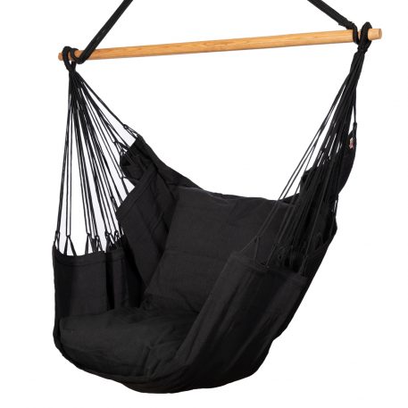 Poltrona sospesa NewLine XL nera set completo
