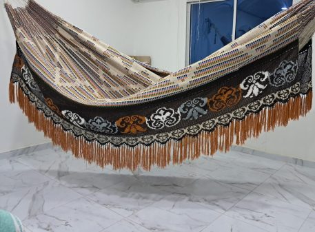 Amaca Wayuu Patuash autentica, gigante, intrecciata a mano, serie 1-2, doppia tessuta