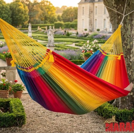 Amaca Arcobaleno #2 XL Divertimento estivo in macramè - immagine 2
