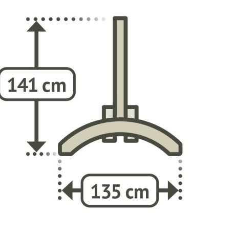 Supporto per amaca grande in legno di eucalipto - immagine 3