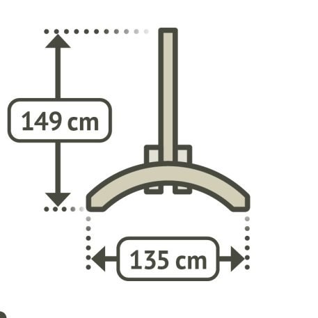 Supporto per amaca in legno di eucalipto XL - immagine 2