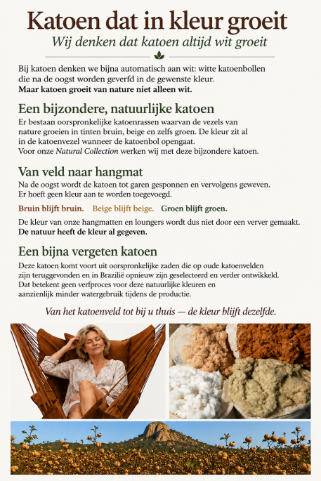 Lettino beige con 2 strati di cotone biologico nel suo colore naturale originale - immagine 4