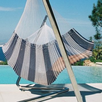 Amaca speciale per famiglie in Messico, blu e bianca