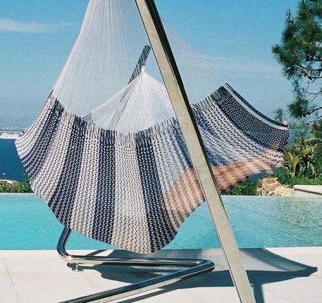 Amaca speciale per famiglie in Messico, blu e bianca