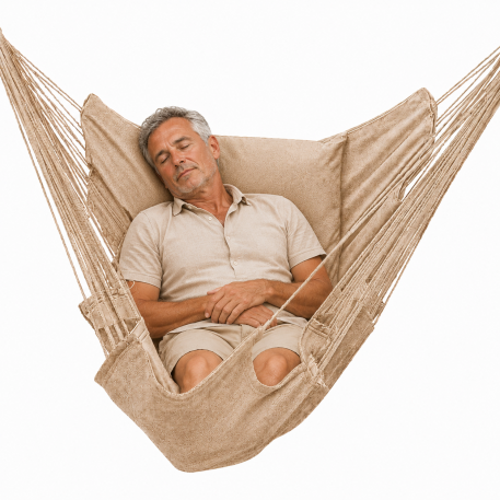 Lettino beige con 2 strati di cotone biologico nel suo colore naturale originale
