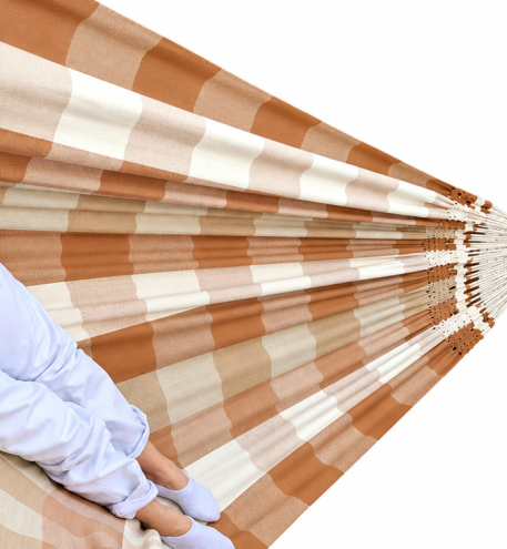 Amaca Eco Checkers L realizzata in cotone che cresce tinto - immagine 2